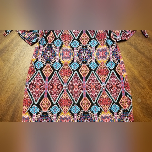 Extremely Me! Colorful Girls Dress Size  14/16 Runs Small (10/12 Fit) Tribal - Picture 7 of 10
